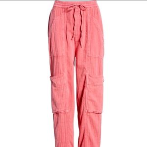 💐🩴👟🥿Free People Feelin' Good Linen Blend Utility Pants  Large